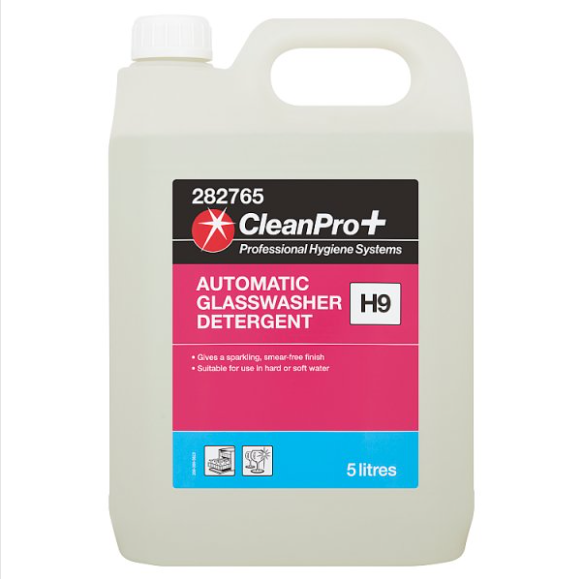 CleanPro+ Automatic Glasswasher Detergent H9 5 Litres - Case of 1 CleanPro+