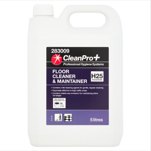 CleanPro+ Floor Cleaner & Maintainer H25 Concentrate 5 Litres - Case of 1 CleanPro+