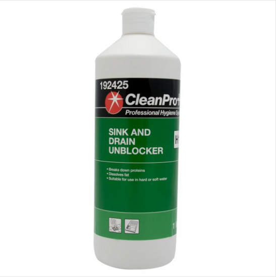 CleanPro+ Sink and Drain Unblocker H12 1 Litre - Case of 6 CleanPro+