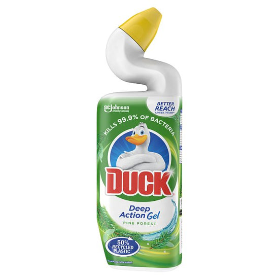 Duck Liquid Toilet Cleaner - Deep Action Gel - Pine Forest 750ml Duck