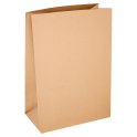 FyNite X-Large Brown Block Bottom Take-Away Grab Bags - 310mm x 160mm x 440mm (100 pieces) FyNite