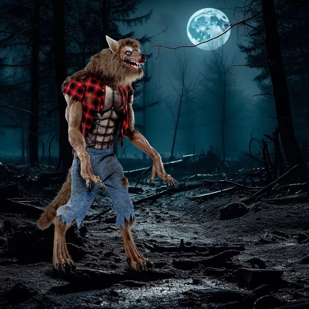 7ft (2.1m) Animated Werewolf with LCD Eyes Halloween