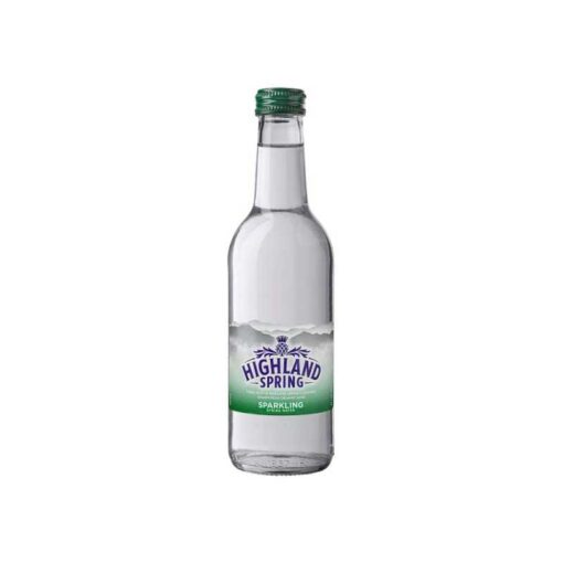 Highland Spring Sparkling Spring Water 330ml, Case of 24 Highland Spring