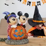 21 Inch Halloween Mickey and Minnie Pumpkin with lights and Music Halloween