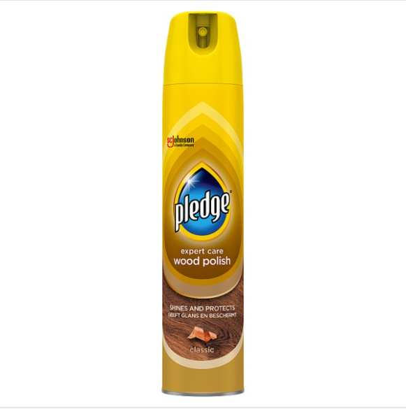 Pledge Expert Wood Care Polish Aerosol Classic 250ml - Case of 6 Pledge