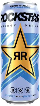 Rockstar Zero Sugar Blueberry Energy Drink 500ml [PM £1.29] Case of 12 (BUY 3 CASES GET ANOTHER FREE ROCKSTAR PM129) Rockstar