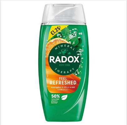 Radox Mineral Therapy body wash Feel Refreshed 225 ml - Case of 6 Radox