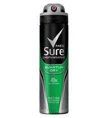 Sure Quantum Dry Anti-perspirant Deodorant Aerosol 150ml, Case of 6 Sure