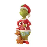 20 Inches (51cm) Jim Shore Grinch and Max Statue Hand Painted Christmas