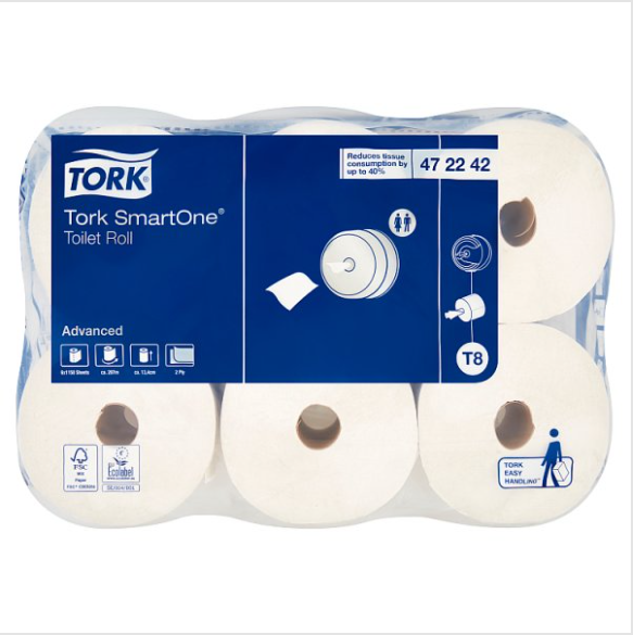 Tork SmartOne 6 Advanced Toliet Roll British Hypermarket-uk