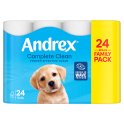 Andrex Complete Clean Toilet Tissue 24 Rolls Andrex