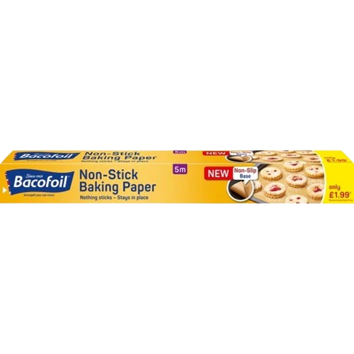 Bacofoil Non-Stick Baking Paper, 38cm x 5m (Case of 6) bacofoil