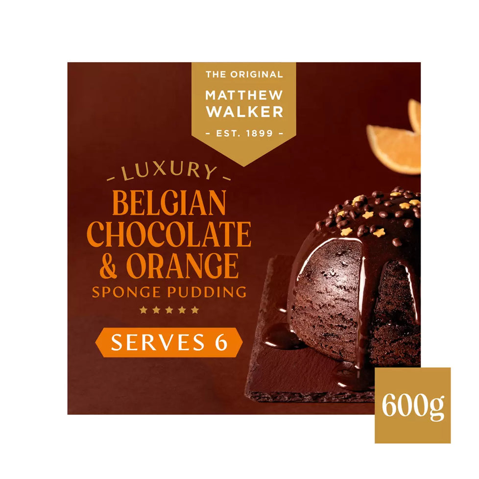 Matthew Walker Chocolate & Orange Sponge Pudding, 600g British Hypermarket-uk