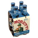 Birra Moretti Zero 0.0% Alcohol Free Beer Bottle 4x330ml (Case of 6) Birra Moretti