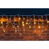 Lights4You 13ft (4m) 152 LED Warm White Outdoor Icicle Lights Christmas