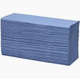 CleanPro 'Z' Fold Blue Paper Towels 1 Ply 12 Packs x 250 Sheets - Case of 1 CleanPro