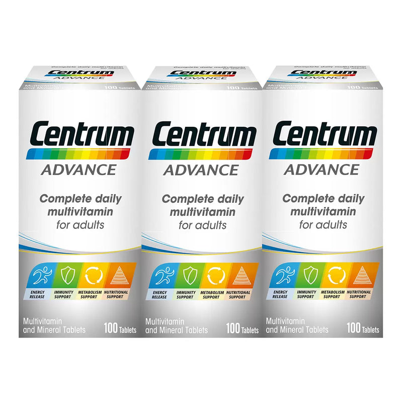 Centrum Advanced Vitamins, 3 x 100 Count Centrum