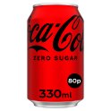 Coca-Cola Zero Sugar 330ml [PM 80p ], Case of 24 ( Coca-Cola