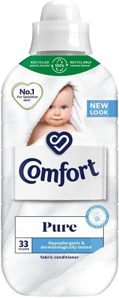 Comfort Fabric Conditioner Pure 990 ml (33 washes) Case of 8 Comfort