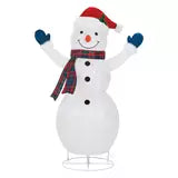 4ft (1.2m) Snowman Family Set of 4 With 600 LED Lights christmas