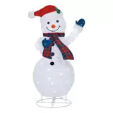 4ft (1.2m) Snowman Family Set of 4 With 600 LED Lights christmas