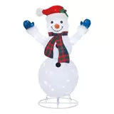 4ft (1.2m) Snowman Family Set of 4 With 600 LED Lights christmas