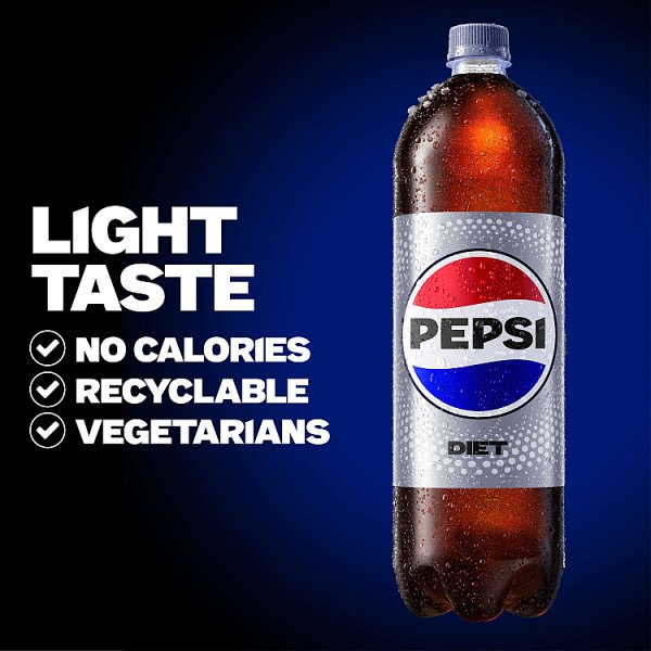 Diet Pepsi Cola Bottle PMP 2L [PM £2.29 ], Case of 6