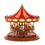 17 Inch (43.1cm) Marquee Deluxe Christmas Carousel with 240 LED Lights and Sounds christmas