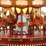 17 Inch (43.1cm) Marquee Deluxe Christmas Carousel with 240 LED Lights and Sounds christmas