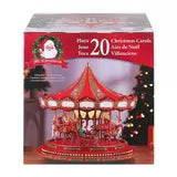 17 Inch (43.1cm) Marquee Deluxe Christmas Carousel with 240 LED Lights and Sounds christmas