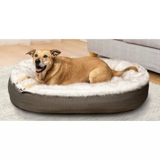 Kirkland Signature Oval Cuddler Pet Bed, 46" x 32" (116cm x 81cm) in 4 Colours British Hypermarket-uk