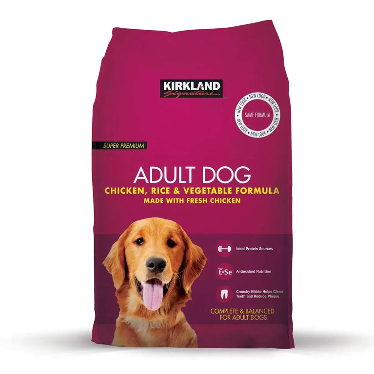 Kirkland Signature Super Premium Adult Complete Dog Food, Chicken, Rice & Vegetable Formula, 12kg Kirkland Signature