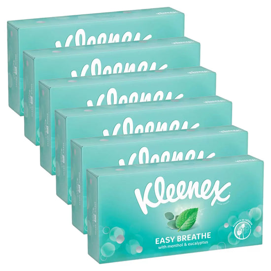 Kleenex Easy Breathe Facial Tissues, 6 x 56 Sheets Kleenex