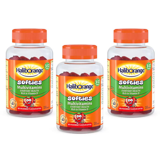 HalibOrange Softies Strawberry Multivitamins, 3 x 60 Count HalibOrange