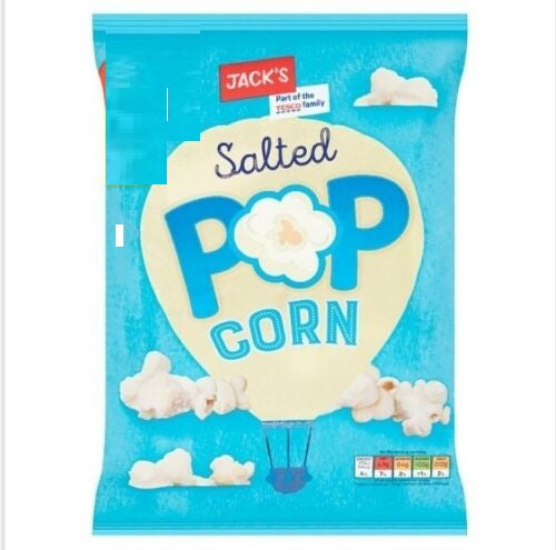 Jack's Salted Pop Corn 50g [PM 75p 2 for £1.25 ], Case of 18 Jack's