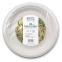 Jena Eco 50 Compostable 22.5cm Bagasse Plates (Save £6.50) (until 10/09/2024) Eco