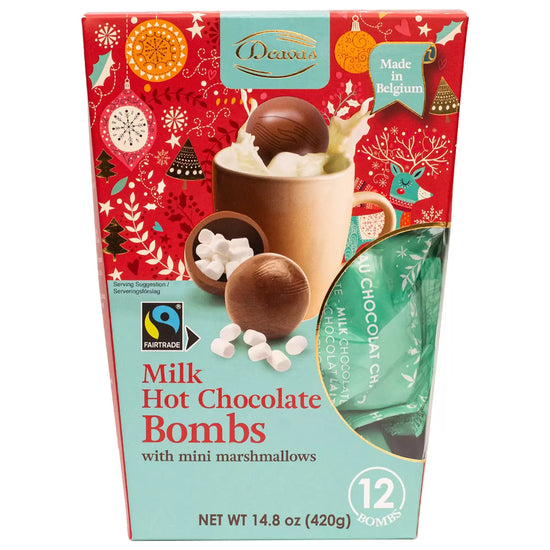 Deavas Milk Hot Chocolate Bombs, 12 Pack Deavas