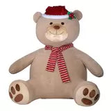 8ft (2.4m) Inflatable Teddy Bear with 192 LED Lights Christmas