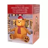 8ft (2.4m) Inflatable Teddy Bear with 192 LED Lights Christmas