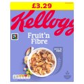 Kellogg's Fruit 'n Fibre Breakfast Cereal 500g PMP £3.29 (Case of 6) Kellogg's