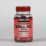 Kirkland Signature Krill Oil 500mg, 160 Capsules Kirkland