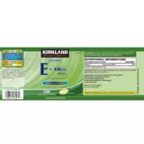 Kirkland Signature Vitamin E 268mg, 500 Softgel Capsules Kirkland