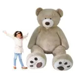 Hugfun 93" (236cm) Plush Sitting Bear (3+ Years) Hugfun