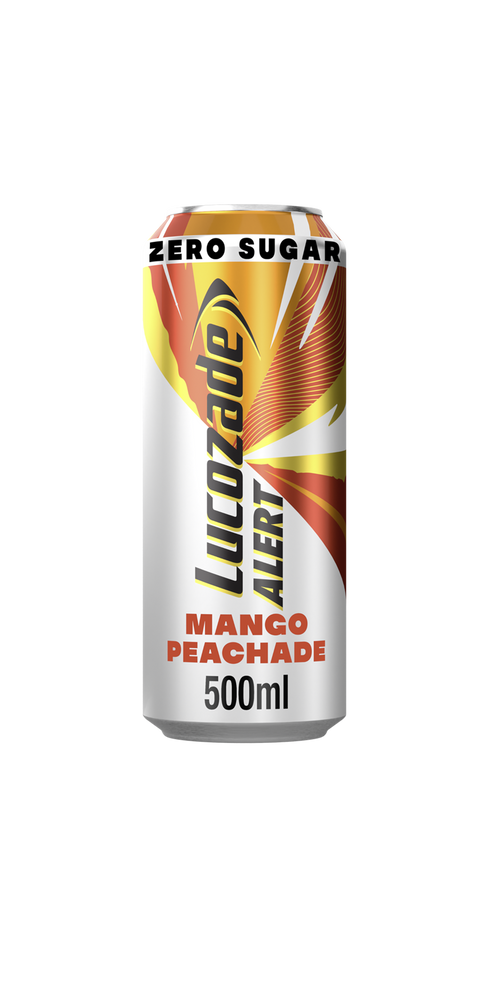 Lucozade Alert Zero Mango & Peach Caffeine Energy Drink 500ml £1 PMP (Case of 12) Lucozade