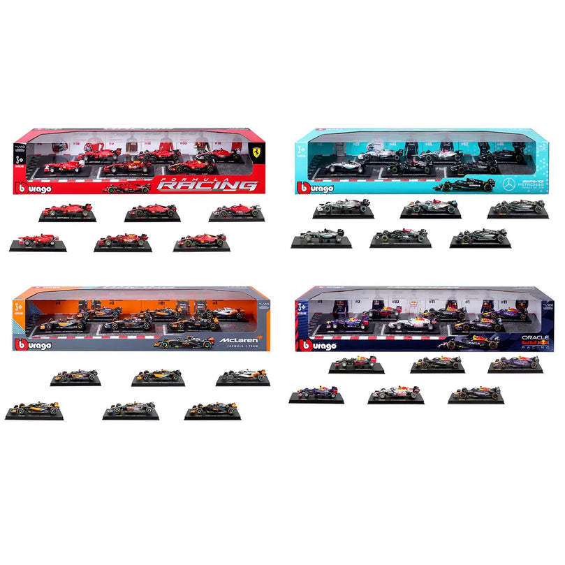 Maisto 1:43 Scale Highly Detailed Formula One Cars 6 Pack (3+ Years) Maisto