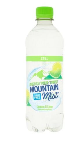 Mountain Mist Still Lemon & Lime Flavoured Spring Water 500ml   12 British Hypermarket-uk