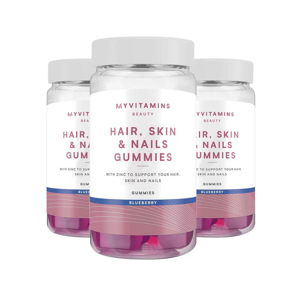 MyVitamins Hair, Skin & Nails Gummies, 3 x 60 Count MyVitamins