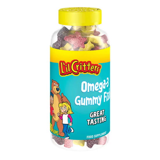 L'il Critters Omega-3 Gummy Fish Chewable Food Supplement, 180 Pack (90 Servings) L'il Critters