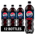 Pepsi Max No Sugar Cola Bottle 1.25L (Case of 12) Pepsi