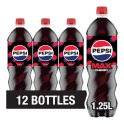 Pepsi Max Cherry No Sugar Cola Bottle 1.25L (Case of 12) Pepsi